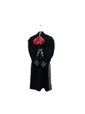 DON CORTEZ TRAJE MARIACHI GALA NEGRO COR110 BOTONADURA AZTECA WOMAN/MUJER
