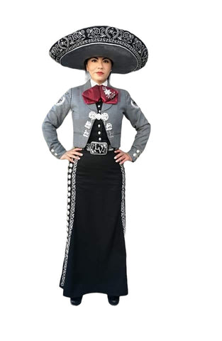 DON CORTEZ TRAJE MARIACHI GALA COR101 MUJER/WOMAN GRECO Y BOTONADURA