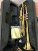CONSAIR GOLD LAQUER TRUMPET 500LR-OUTFIT WITH ROSE BRASS LEADPIECE