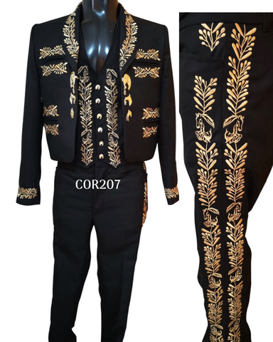 DON CORTEZ TRAJE MARIACHI COR207 EMBROIDERY HOMBRE O MUJER