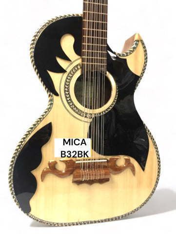 DONCORTEZ MICA B32BK PICK GUARD Negra with adhesive