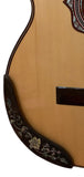 DON CORTEZ  DELUXE  GUITAR ARM REST RJ76 PALO DE ROSA CONCHA DE ABULON