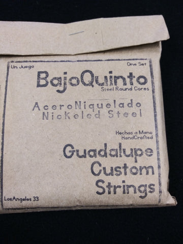 cuerdas strings  BAJO QUINTO ACERO NIQUELADO NICKELED STEEL Guadalupe