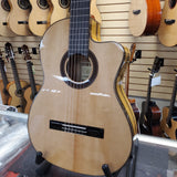 Classical Acoustic Electric Guitar  Don Cortez White Ebony ST-712 CEQ