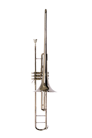 B - U.S.A. WTB-NKV Valve Trombone Nickel TONO DO  KEY OF C