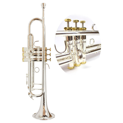 Valkyrie 502SG Bb Trumpet SILVER WITH CASE/ MARIACHERA PLATA ONE PIECE