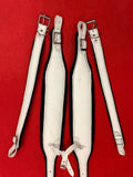 ACCORDION STRAPS NORTEÑO 151 WHITE LEATHER  WITH BLACK XL