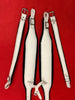 ACCORDION STRAPS NORTEÑO 151 WHITE LEATHER  WITH BLACK XL