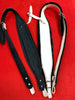 ACCORDION STRAPS NORTEÑO BLACK LEATHER/white