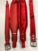 ACCORDION STRAPS NORTEÑO 123  DON CORTEZ RED LEATHER  W RED XL