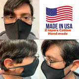 HAND MADE MOUTH FACE MASK 4-layers ,COTTON WASHABLE AND REUSABLE BREATHABLE