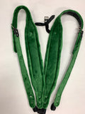 ACCORDION STRAPS NORTEÑO 116 VERDE LIMON  w BLACK LEATHER XL