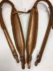 ACCORDION STRAPS NORTEÑO 39 VELVET MUSTARD GOLD W/ GOLD LEATHER XL