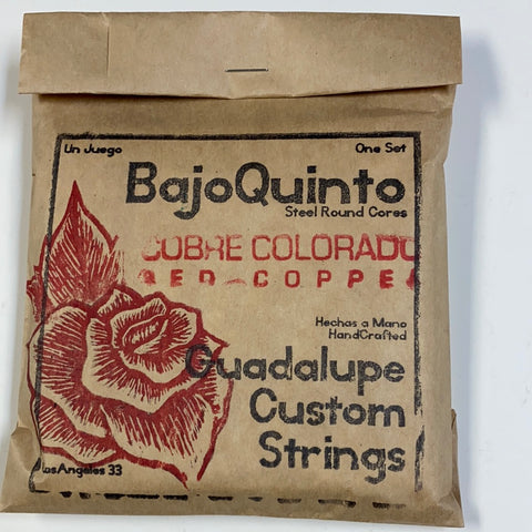CUERDAS STRINGS Bajo Quinto Guadalupe Custom Strings ROJAS