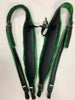 ACCORDION STRAPS NORTEÑO 116 VERDE LIMON  w BLACK LEATHER XL