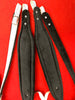 ACCORDION STRAPS NORTEÑO 151 WHITE LEATHER  WITH BLACK XL