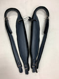 DON CORTEZ Accordion Straps/Correas NORTEÑO 155 BLUE LEATHER  with BLACK XL