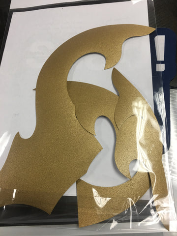 DON CORTEZ Bajo quinto MICAS B50GL PICK GUARDS Gold /oro