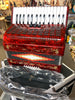 ROSSETTI Piano Accordion  3 switch PIANO 32 Bass 30 Piano Keys 3 Switches RED