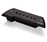 EMG PICKUP BLACK FOR ACOUSTIC BASS, PASTILLA EMG PARA BAJO QUINTO, BAJO SEXTO, NEGRO