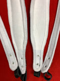 ACCORDION STRAPS NORTEÑO BLACK LEATHER/white