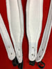 ACCORDION STRAPS NORTEÑO BLACK LEATHER/white