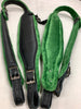 ACCORDION STRAPS NORTEÑO 116 VERDE LIMON  w BLACK LEATHER XL