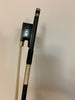 DON CORTEZ  4/4 VIOLIN BOW 16 CARBON FIBER ROUND STICK SILVER INLAY EBONY FROG