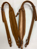 ACCORDION STRAPS NORTEÑO 39 VELVET MUSTARD GOLD W/ GOLD LEATHER XL