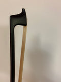 DON CORTEZ  4/4 VIOLIN BOW 16 CARBON FIBER ROUND STICK SILVER INLAY EBONY FROG