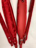 ACCORDION STRAPS NORTEÑO 123  DON CORTEZ RED LEATHER  W RED XL