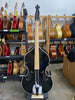 Don Cortez Elias model, 3/4 violin style body black with white trim