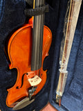 DON CORTEZ VIOLIN DC100 MAPLE 4/4 WITH OVAL CASE AND BOW,ROSIN
