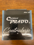 Prado 3/4 tololoche strings cuerdas metallic blue azul model 28 silk and nylon
