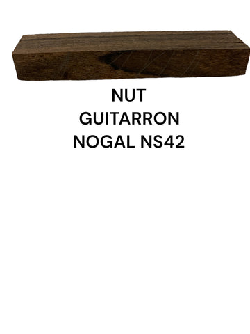 NS 42 cejilla/ nut guitarrón NOGAL