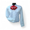 Mariachi Camisa STM33 plain white for men or woman  small , med, large Xl