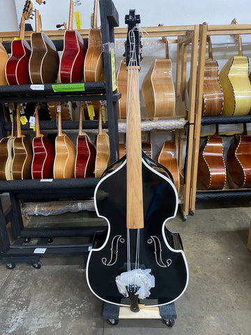 New black with white trim 3/4 Don Cortez Elias line Tololoche upright bass