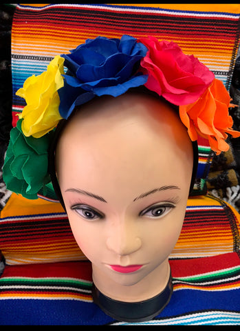 Mariachi Flower head band mix colors