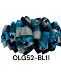 Mariachi Hair Bow Moño Ribbon OLG52-BL11 All blue