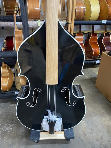 4/4 Don Cortez Elías tololoche upright bass with mild sparkles in paint