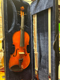 DON CORTEZ VIOLIN DC100 MAPLE 4/4 WITH OVAL CASE AND BOW,ROSIN