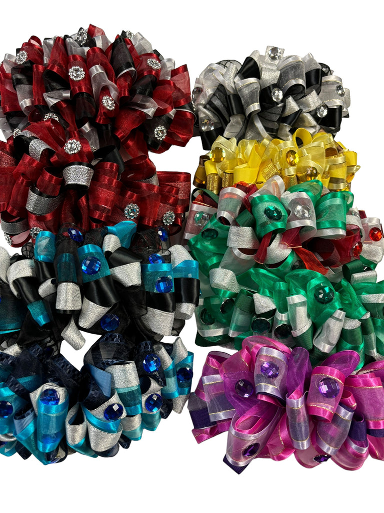 Mariachi Hair Bow Moño Ribbon OLG52-BL11 All blue – Us Music Store