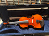 DON CORTEZ VIOLIN DC100 MAPLE 4/4 WITH OVAL CASE AND BOW,ROSIN