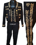 DON CORTEZ TRAJE MARIACHI COR207 EMBROIDERY HOMBRE O MUJER