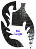 GUITAR BAJO QUINTO MICAS 3D  B65CBK CROCODILO NEGRO MATTE ADHESIVE