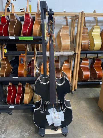Black with white Batman style 3/4 Don Cortez tololoche upright bass