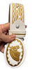 CINTO/Belt BX2 Gold caballos any size