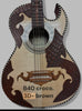 Guitar Bajo Quinto Mica pick guard 3D - B40CRB COCODRILO Brown Matte
