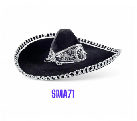 Sombrero Mariachi SMA71 Negro/plata