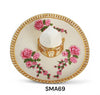 Sombrero SMA69 Mariachi de Gala Bordado con Flores para Mujer